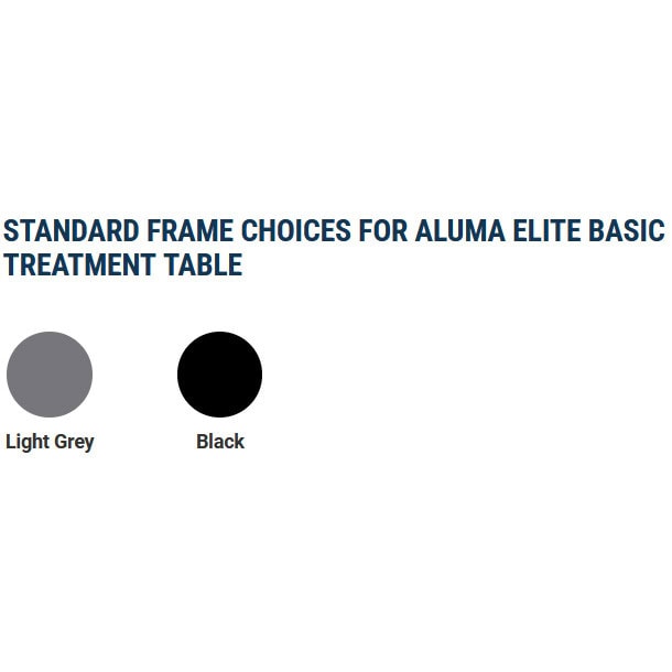 Photo of Standard Frame Choices for Aluma Elite Basic Treatment Table